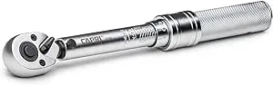 Capri Tools 31200 30-150 Inch Pound Industrial Torque Wrench, 1 4" Drive, Matte Chrome