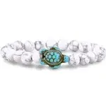 Fahlo Journey Bracelet - Turtle White Howlite