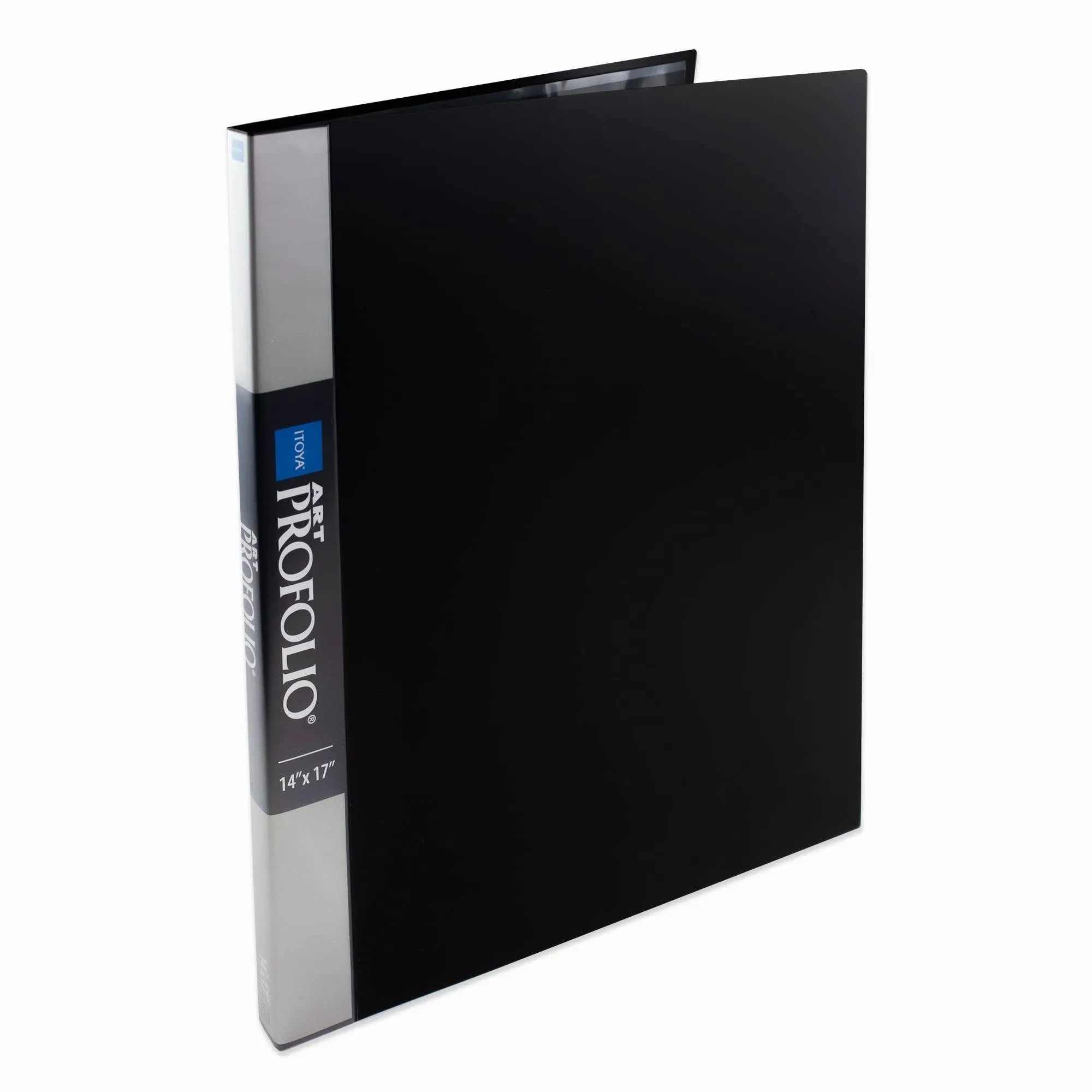 Itoya Original Art 14x17 Black 48-Page Art Portfolio Binder with Plastic Slee...