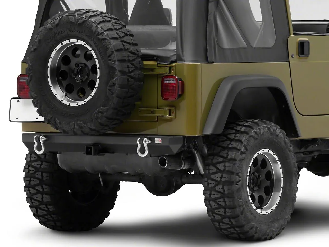 Fishbone Offroad 1987-2006 TJ Wrangler YJ/TJ Rear Bumper with Receiver