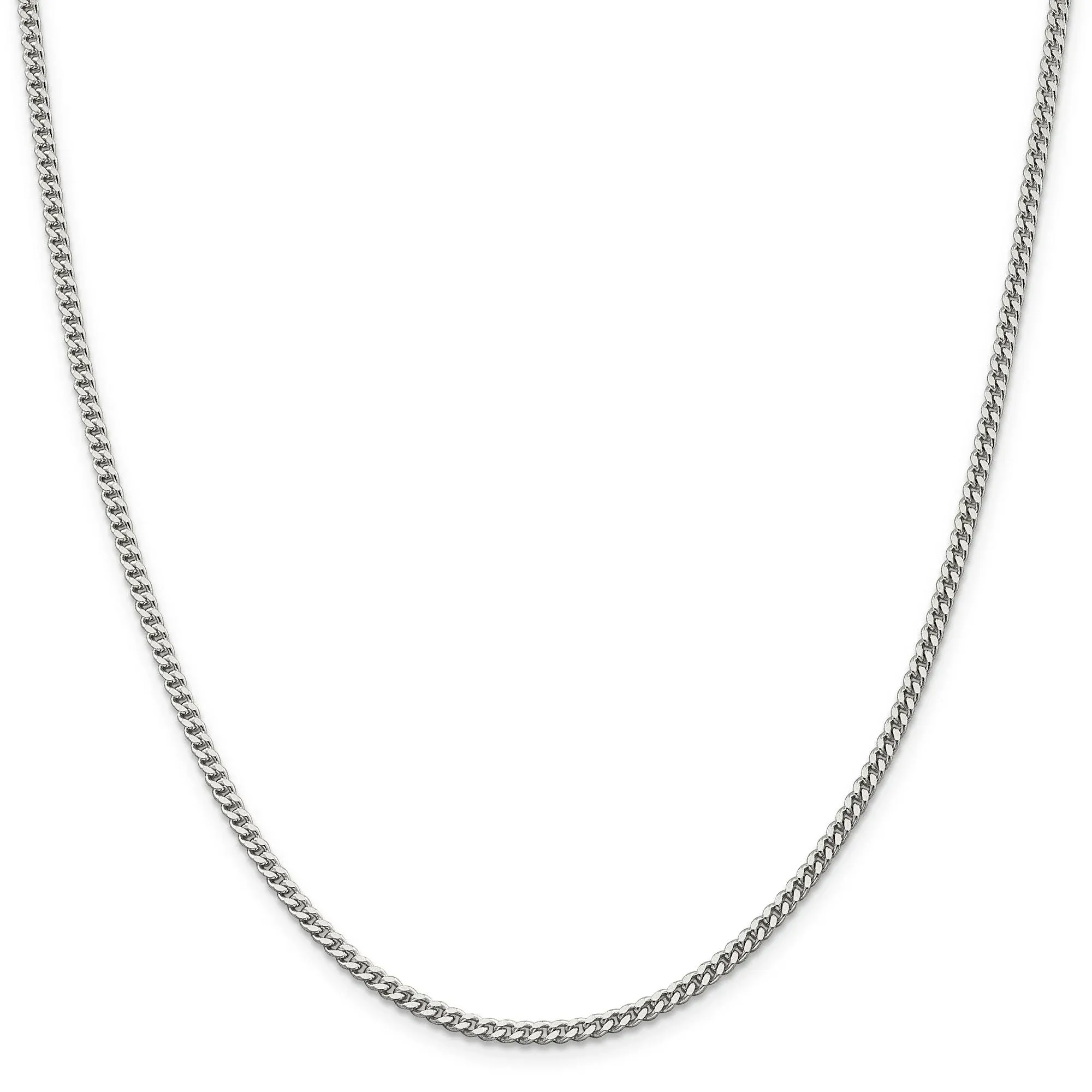 Sterling Silver Curb Chain Necklace