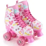 Barbie Roller Skates - Glitter Wheels, Abec5 Bearings Adjustable Sizes 3 - 6