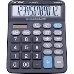 Adesso Premium Commerical 12 Digits Basic Calculator [Black]