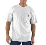 Carhartt Big And Tall Mens Short Sleeve Workwear Pocket T-Shirt - White - XL Tall