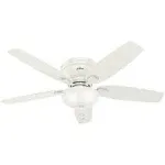 Hunter 52 inch Kenbridge Fresh White Ceiling Fan with Light