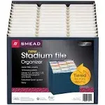 Smead 12-Pocket Stadium File 12 1/4 x 13 5/8 Navy Letter 70211