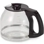 Mr. Coffee 12-Cup Replacement Decanter with Ergonomic Handle in Black