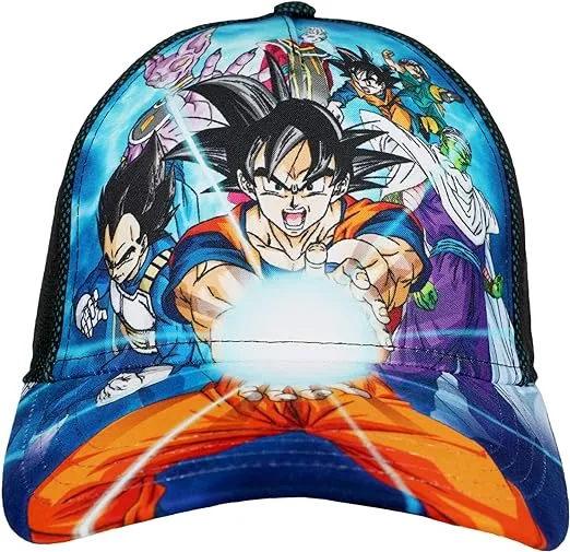 Dragon Ball Z Youth Pre-Curved Athletic Mesh Snapback Hat