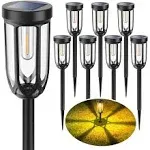 8 Pack Solar Pathway Lights