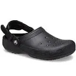 Crocs Classic Slip Resistant Work Clog, Black, M11