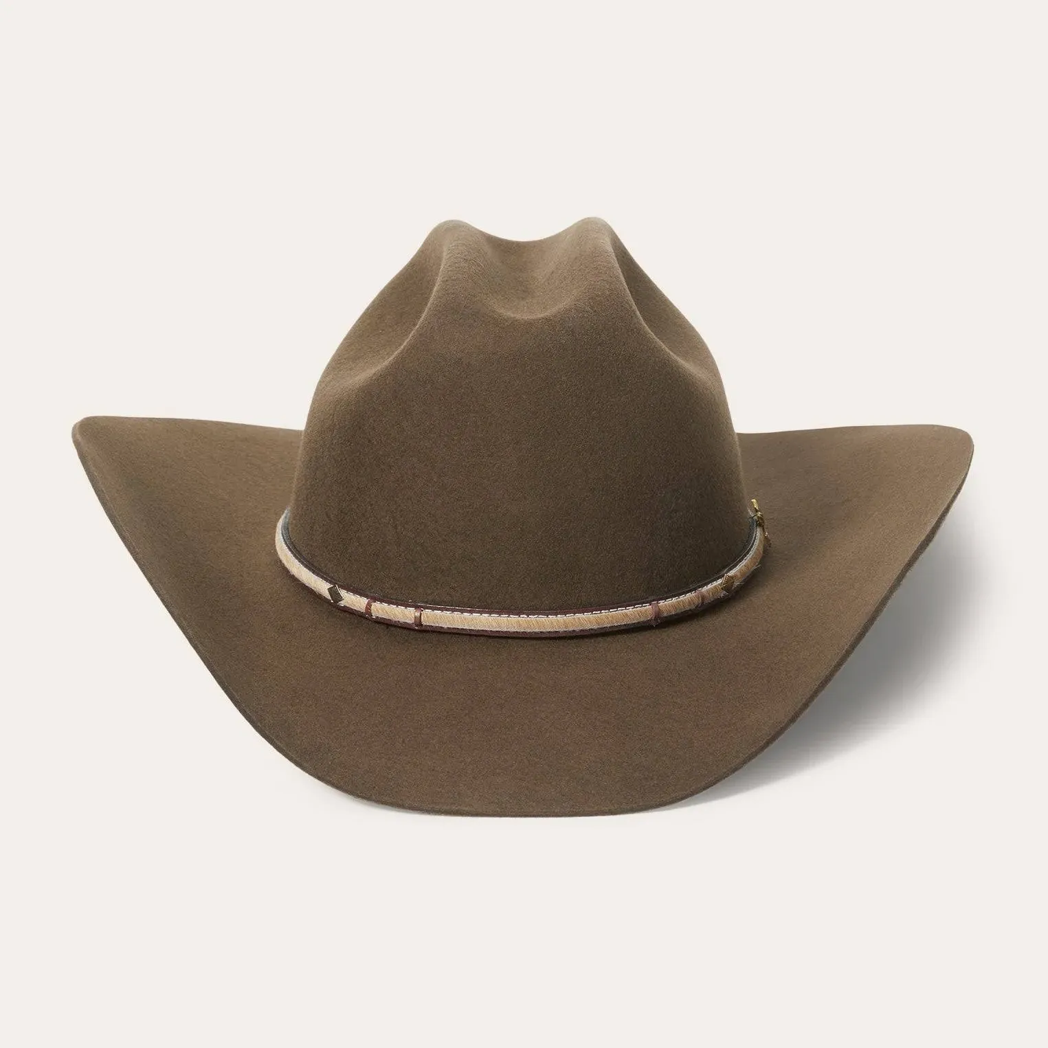 Stetson Powder River 4X Buffalo Cowboy Hat Mink / 7 3/4