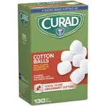 Curad Sterile Cotton Balls - 1" 130/Box