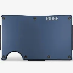 Ridge Aluminum Wallet in Alpine Navy with Screws