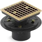 Kohler 9136-2MB Clearflo Square Design Tile-In Shower Drain Vibrant Brushed Moderne Brass