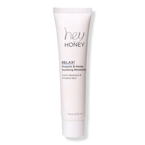 Hey Honey Skincare Relax, Rosacea & Redness Relief - Dermatologically Tested Calming Moisturizer Cream For Sensitive Skin-Oil- Free with Honey & Bee Propolis with Anti-Aging Benefits | 2.2 Oz