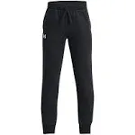 Boys' Rival Fleece Joggers - Black, YSM, Under Armour