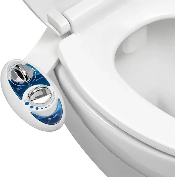 Luxe - Neo 185 Non-Electric Self-Cleaning Nozzle Universal Attachment Bidet - White