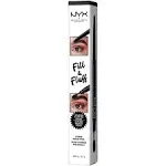 Nyx Professional Makeup Fill & Fluff Eyebrow Pomade Pencil - Black, Organic Stick Formulation, Retractable, Wax, Brow Makeup, LiftingDefining