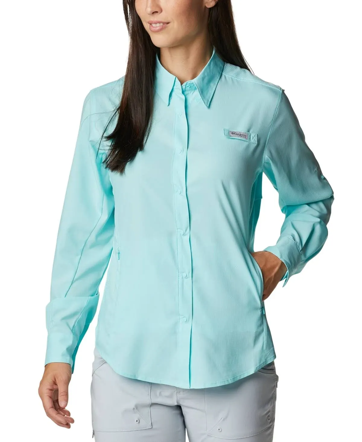 Columbia Women's PFG Tamiami II Long Sleeve Shirt - Gulf Stream