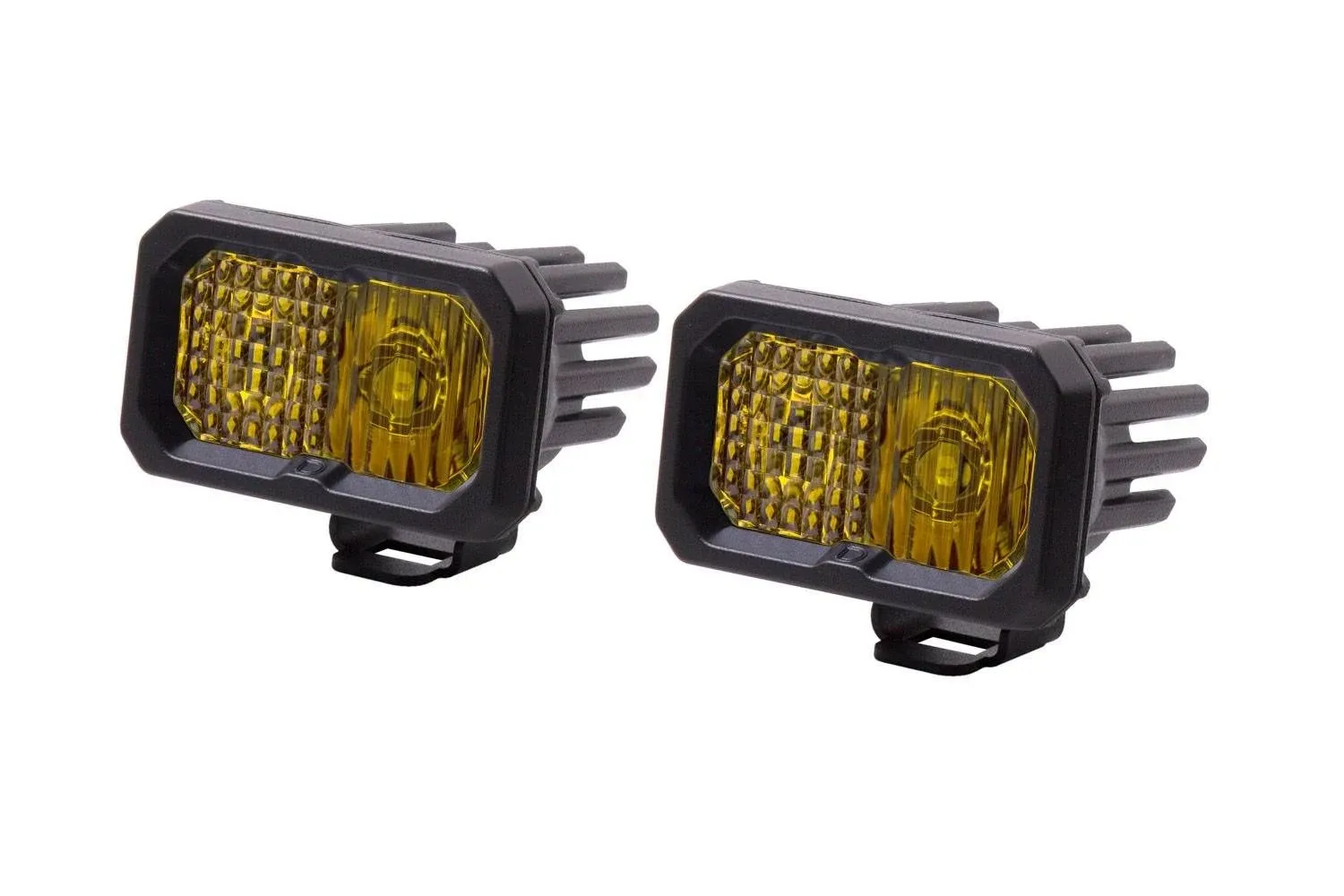 Diode Dynamics DD6391P - Stage Series 2 in LED Pod Sport - Yellow Combo Standard ABL (Pair)