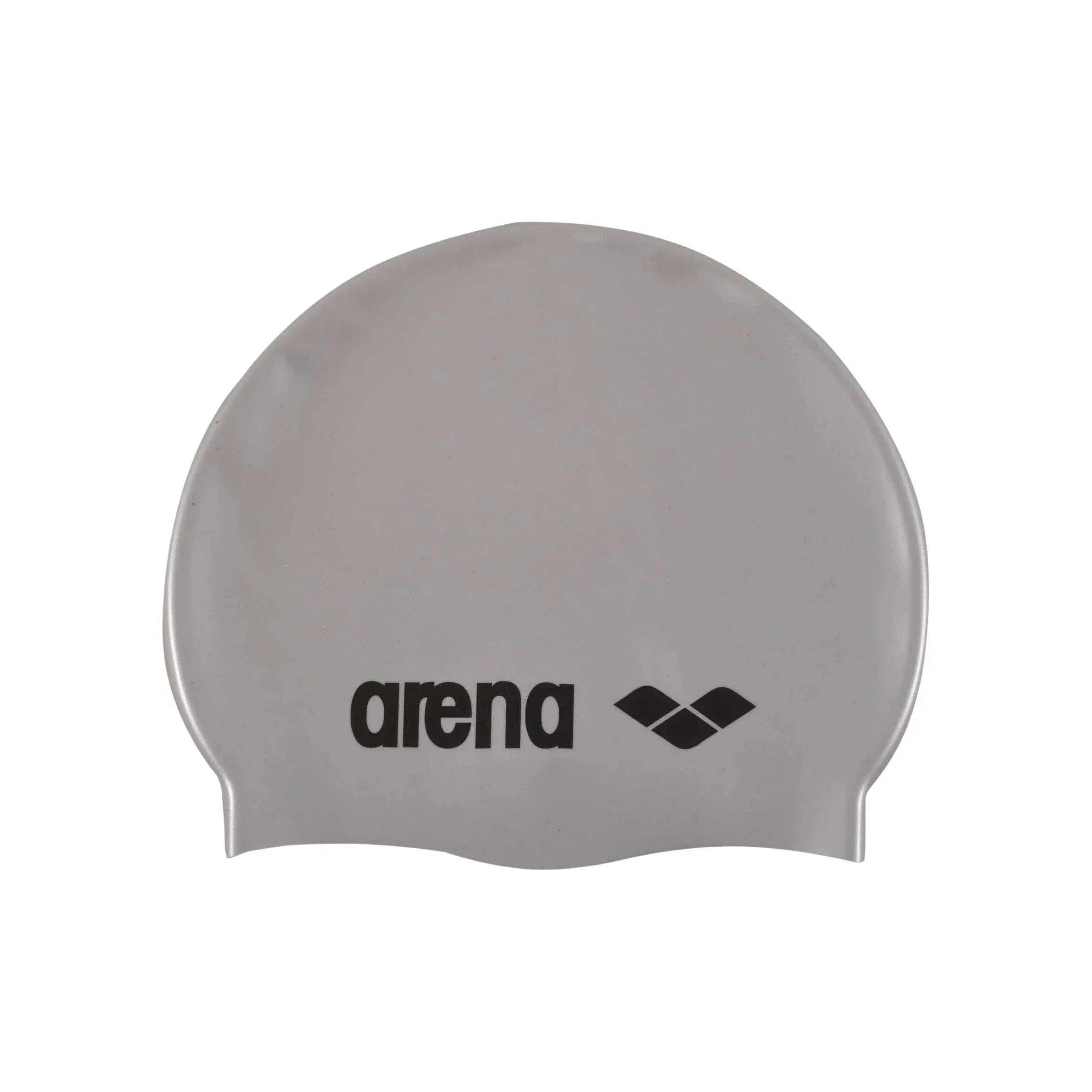 Arena Classic Silicone Swim Cap - Silver/Black