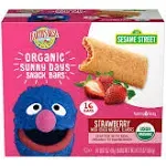 Earth's Best Snack Bars, Organic, Sunny Days, Strawberry, Sesame Street - 16 pack, 0.67 oz bars