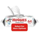 Huggies Simply Clean Baby Wipes, Fragrance Free