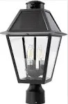 SmartYard LED Post Solar Light Outdoor,Dusk to Dawn Vintage Street Lig