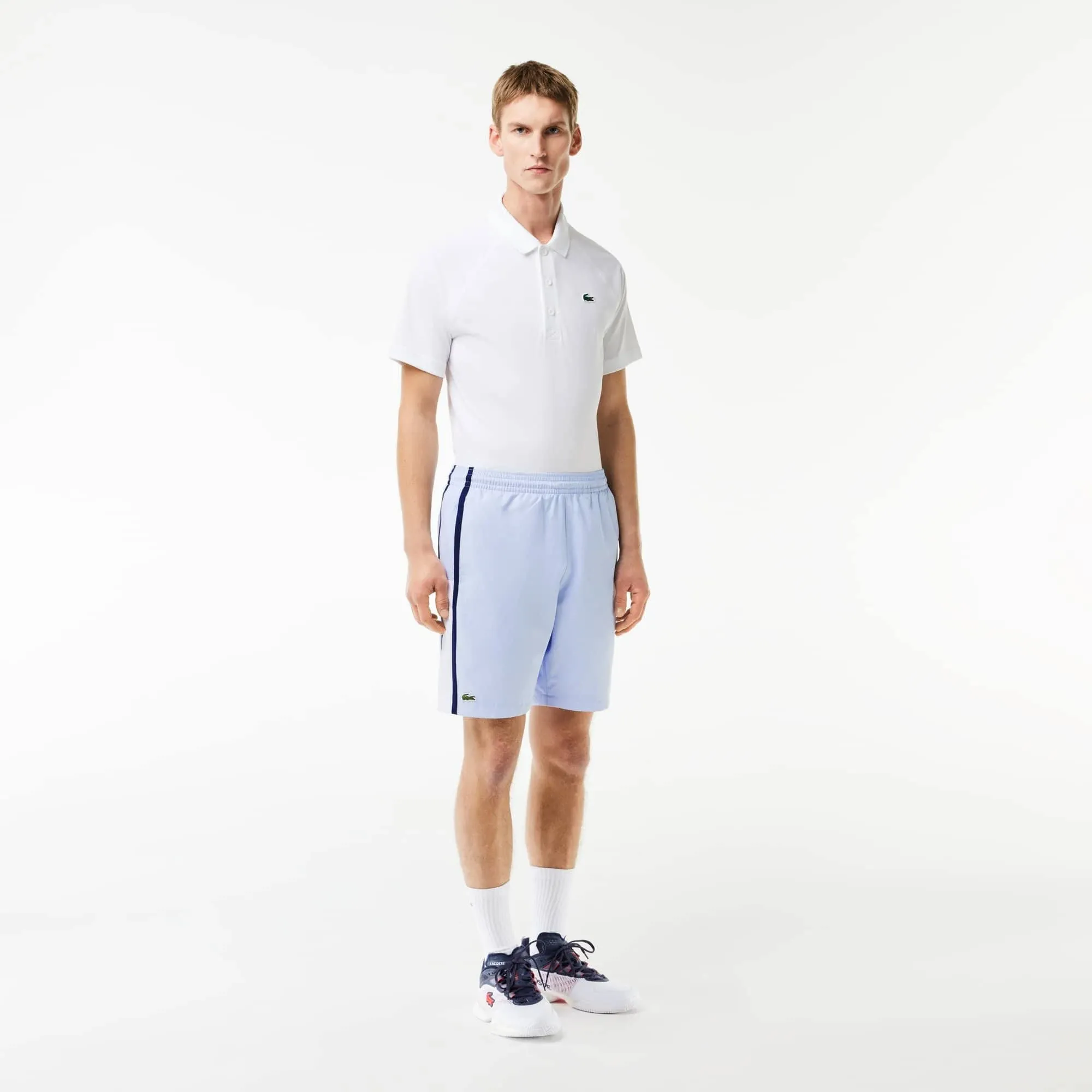 Lacoste Men's Taffetas Diamante Classic Fit Colorblocked Shorts