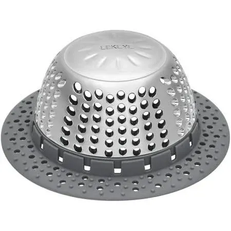 LEKEYE Drain Hair Catcher/Bathtu<wbr/>b Drain Cover/Drain Protector for Pop-Up 