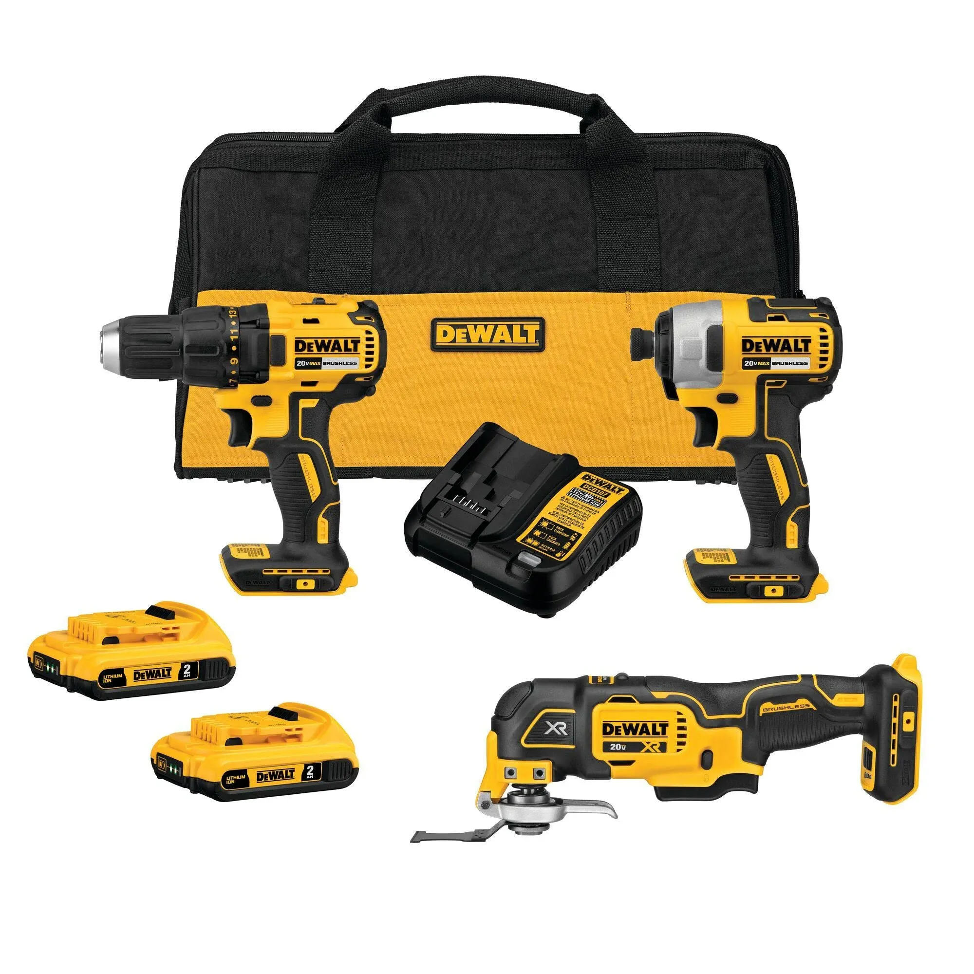 DeWalt 20V MAX Brushless Cordless 3-Tool Combo Kit