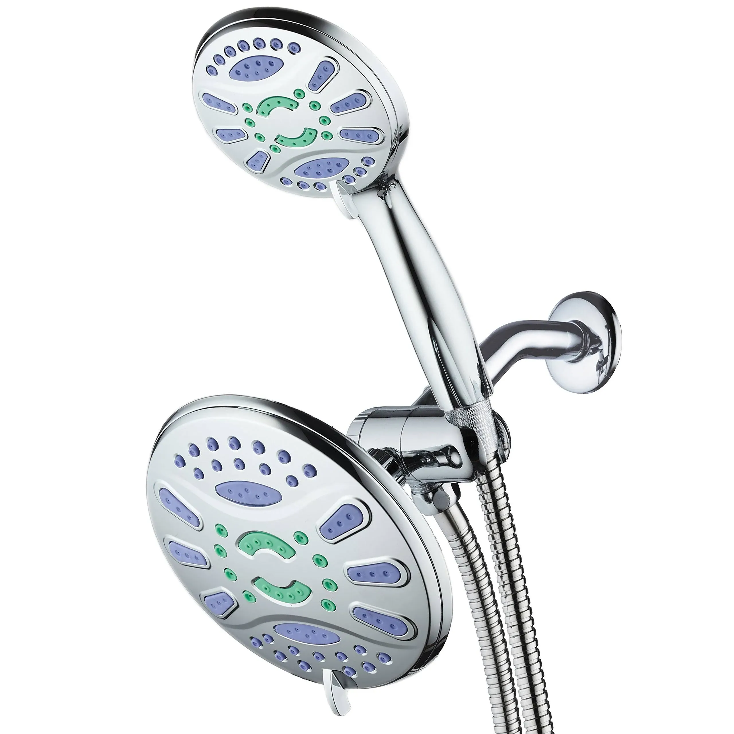 AquaStar Elite 3-in-1 High-Pressure 48-mode 7 inch Shower Head Combo with ...