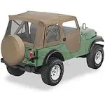 1981 Jeep CJ5 Supertop Tan Soft Top - With Frame (Frame Included) 51597-04 by Bestop®