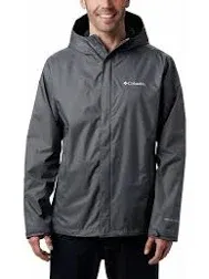 Columbia Mens Big &amp; Tall Watertight II Rain Coat Jacket BLK 1X