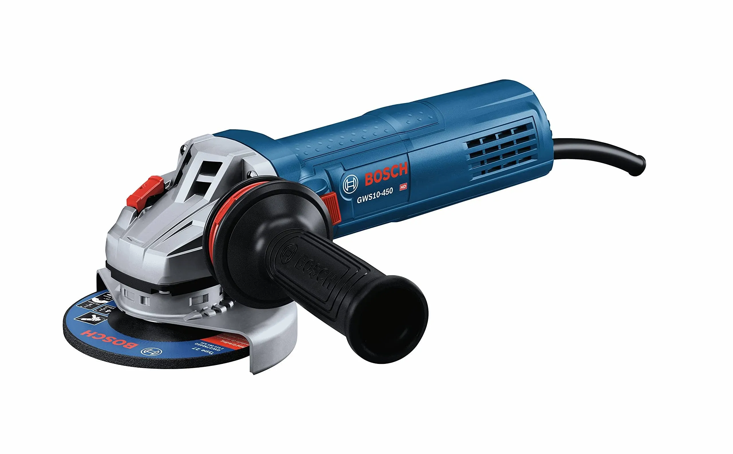 Bosch 4-1/2" Angle Grinder w/ Lock-on Switch, 10A GWS10-450