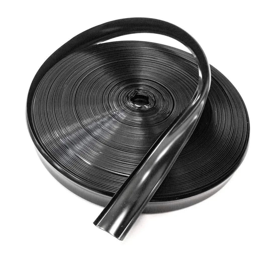 Black Vinyl 7/8&#034; Insert Molding Trim Screw Cover RV Camper 50 ft, 