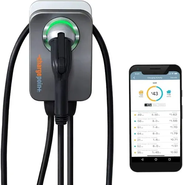 ChargePoint Home Flex Level 2 WiFi NEMA 6-50 Plug Electric Vehicle EV Charger