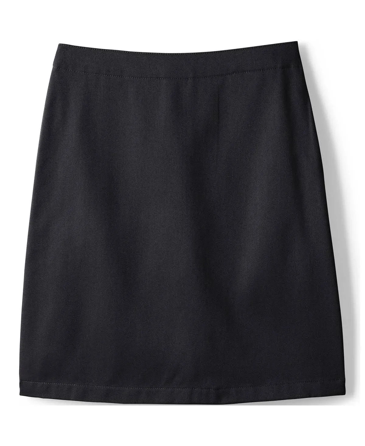 Lands' End School Uniform Girls Slim Blend Chino Skort Top of Knee - 16 - Black