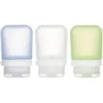 Humangear GoToob+ 1.7 oz - 3 Pack (Clear/Green/Blue)