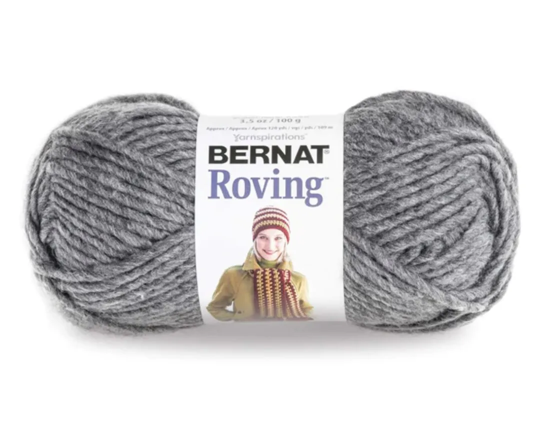 Bernat Roving Yarn, 3.5 oz, Gauge 5 Bulky, Low Tide