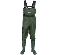 TIDEWE Bootfoot Chest Wader, 2-Ply Nylon/PVC Waterproof Fishing & Hunting Waders with Boot Hanger for Men and Women