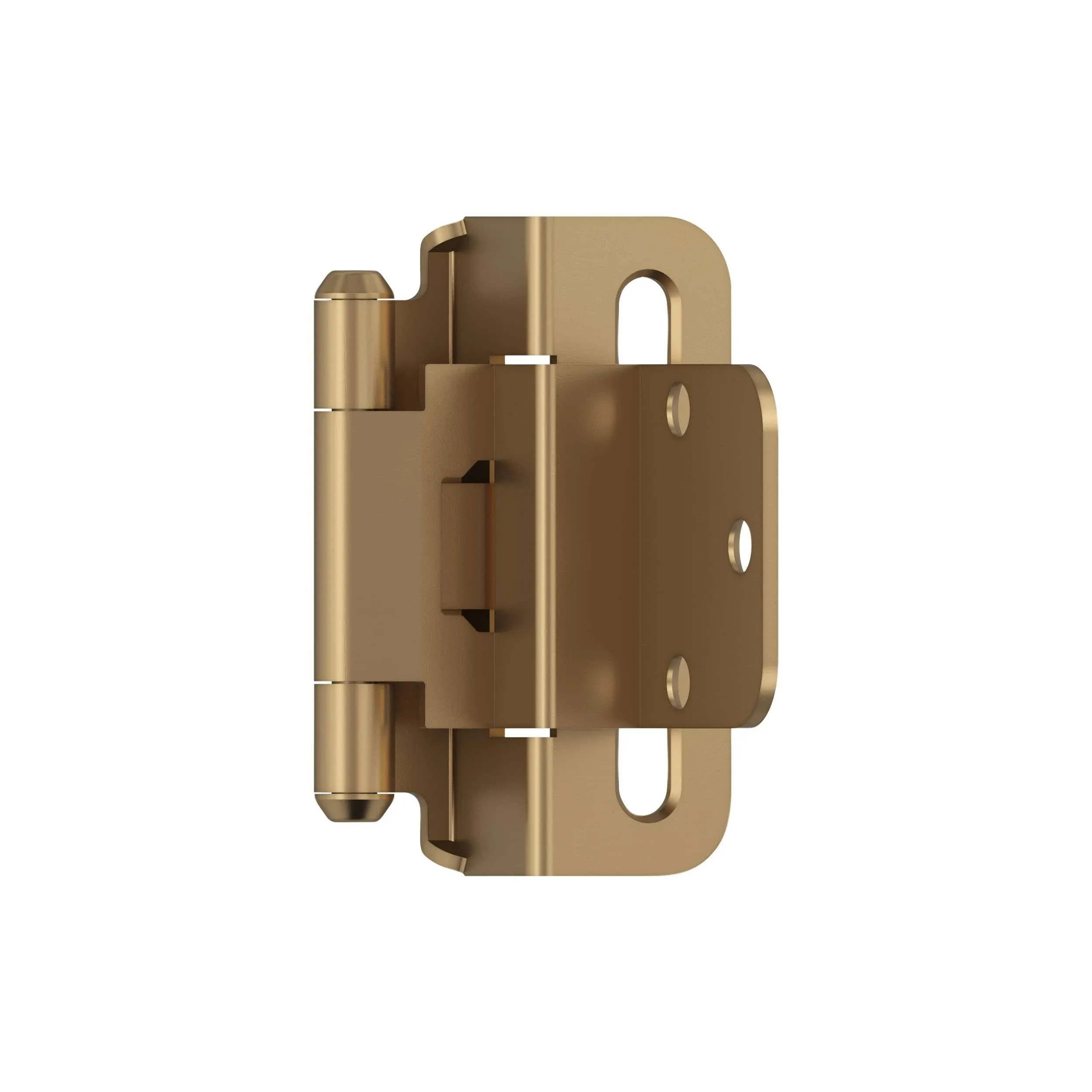 Amerock 3/8" Inset Self-Closing Partial Wrap Champagne Bronze Cabinet Hinge