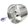 1450 CFM SIlver Electric Powered Gable Mount Electric Attic Fan