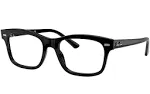 New RAY-BAN Eyeglasses RB 5383 2000 52-19 145 Shiny Black Rectangular Frames