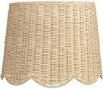 Unbleached Rattan Drum Lamp Shade 13x15.5x11.75 (Spider)