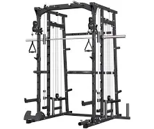 Major Lutie Smith Machine Sml07 Power Cage Bar and Two Lat Pull-down Systems Cable Crossover Machine