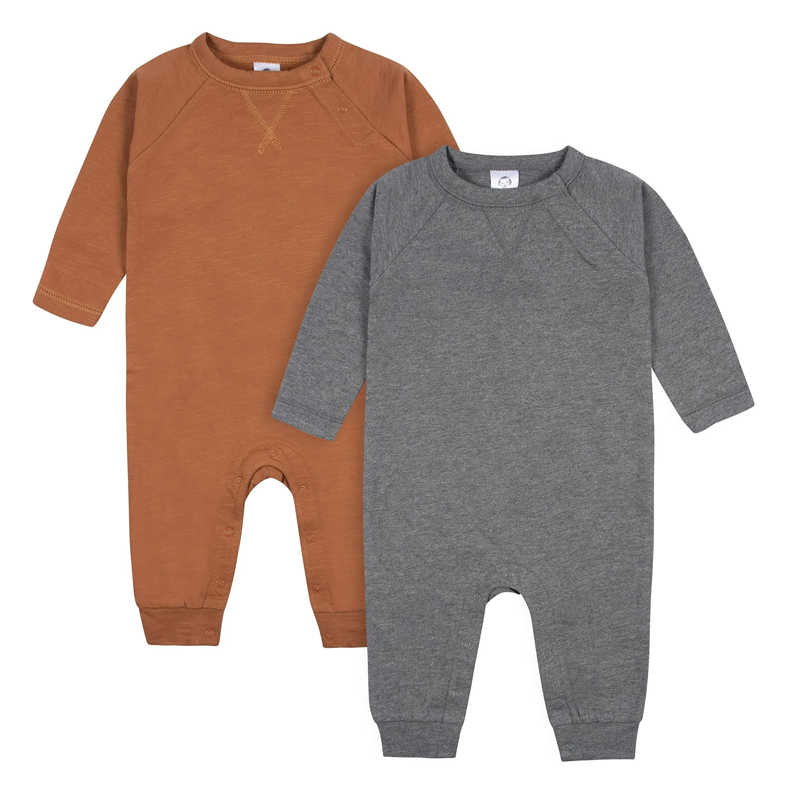 Gerber Baby Boys' 2-Pack Long Leg Romper