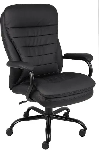 Boss Office Products Double Plush Caressoftplus Office Chair, Black