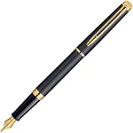 Waterman Hemisphere Fountain Pen - Matte Black Gold Trim