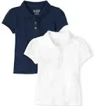 The Children's Place Girls Short Sleeve Ruffle Pique Polo Multipack